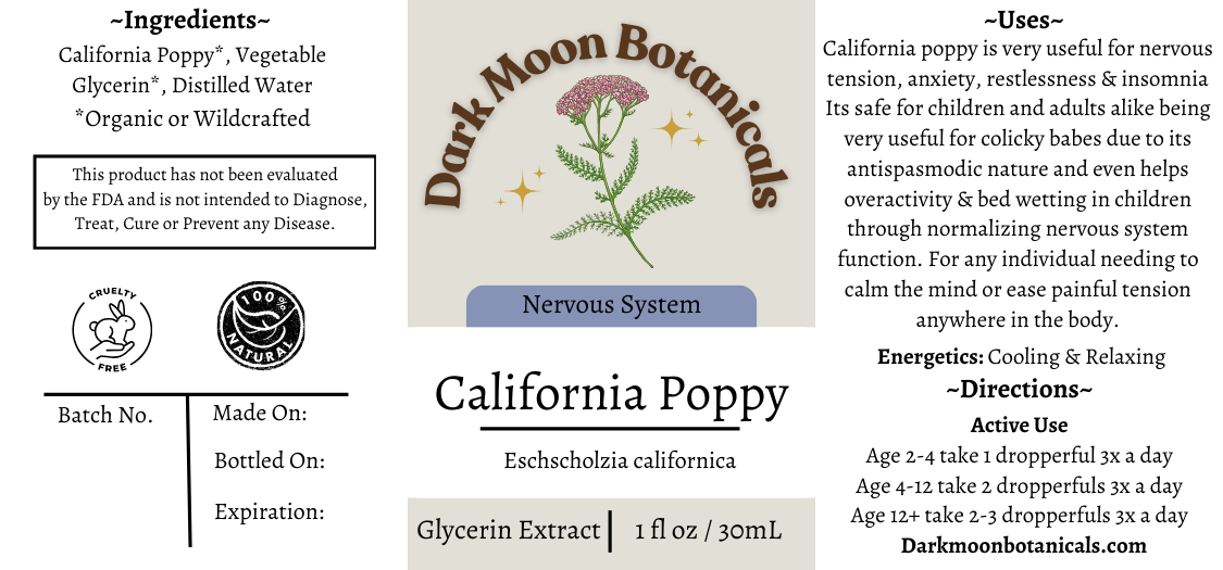California Poppy Glycerin Extract
