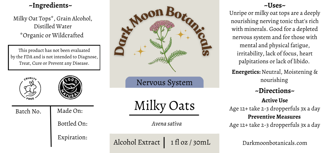 Milky Oats Tincture