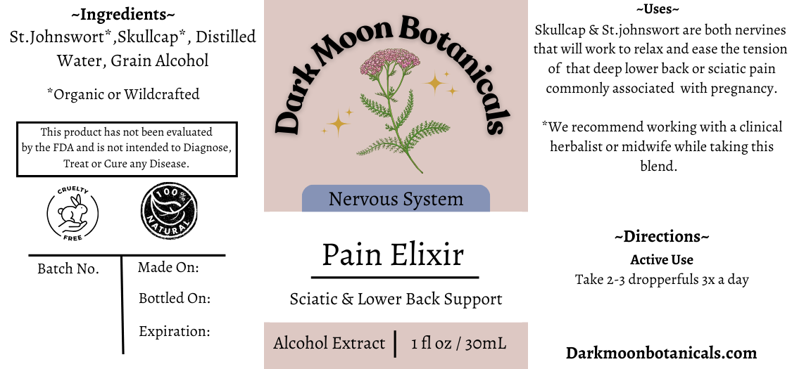 Pain Elixir Tincture