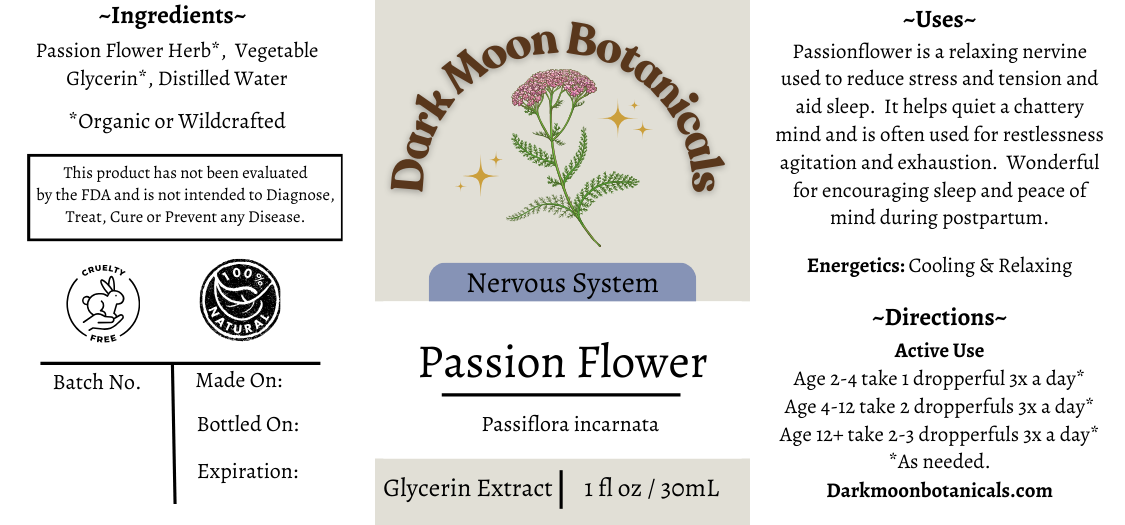 Passion Flower Glycerin Extract