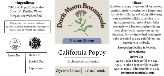 California Poppy Glycerin Extract