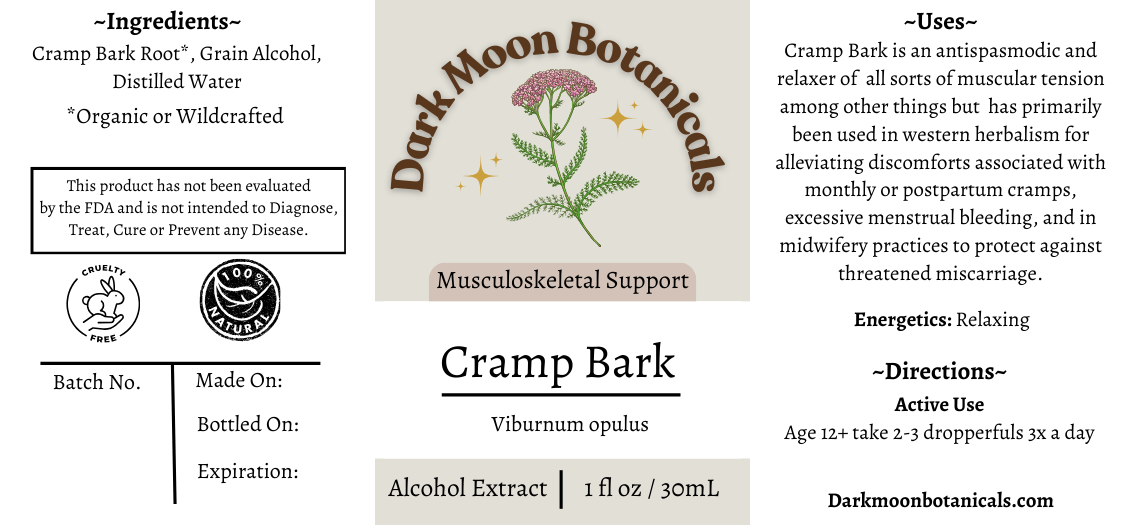 Cramp Bark Tincture