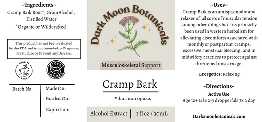 Cramp Bark Tincture